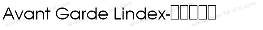 Avant Garde Lindex字体转换